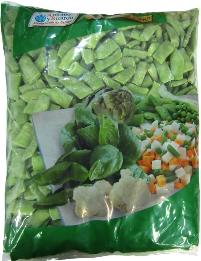 Judía verde plana troceada 4 × 2,5 kg AYR