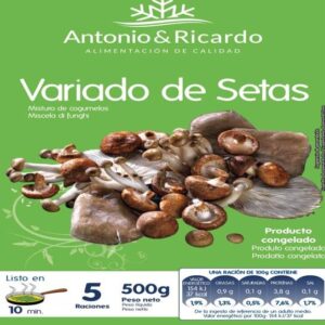 Variado de setas 10 × 500 g AYR